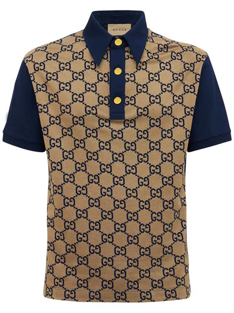 gucci polo shirt gg|Gucci polo shirt price.